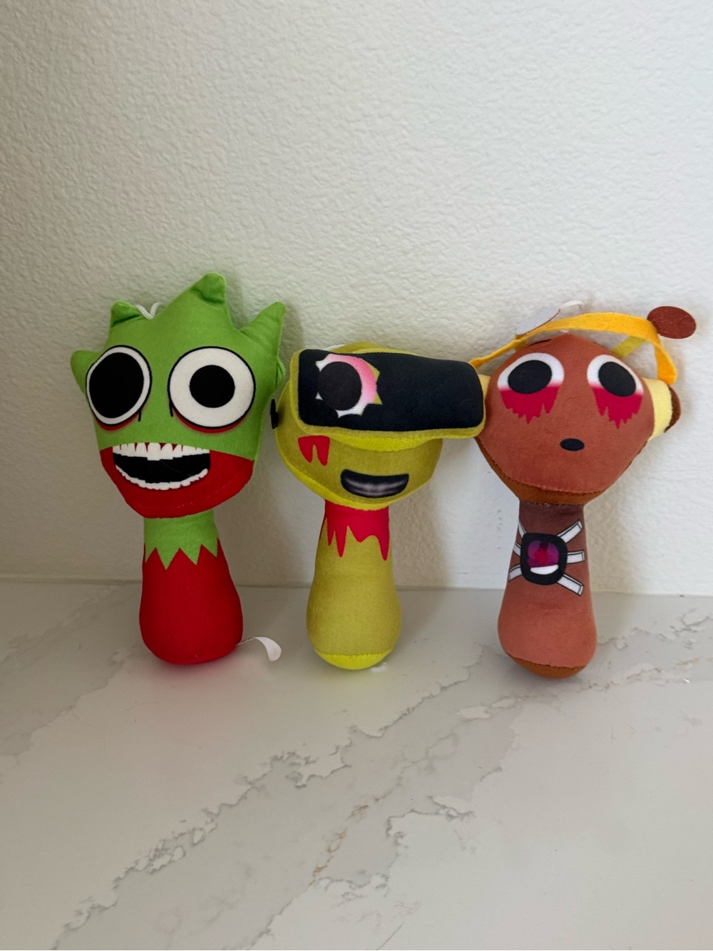 Plush toys. Sprunkies. Set of 3. Oren,Garnald,OWAKCX